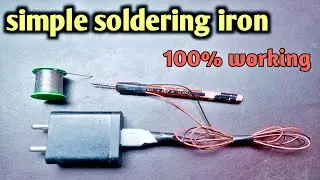 How To Make soldering iron - Pencil Soldering Iron (Emergency Solution)
