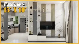 Дизайн интерьера гостиной 10x15 футов #гостиная #декоргостиной #дизайнинтерьера