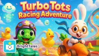 Turbo Tots Racing Adventure Song 🚗✨ Funny Cars & Silly Races Music! by BrightTales Digital