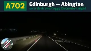 [UK] A702 Edinburgh - Abington at night - TIMELAPSE