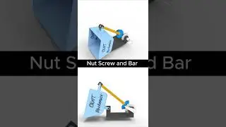 🌀 Nut Screw and Bar Mechanism  #mechanic #mechanism #engineering