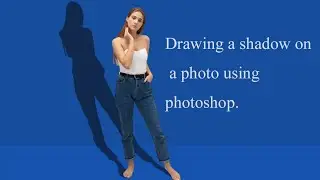 Drawing a show on photo using photoship