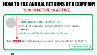 How to File Company Limited Annual Returns on CAC