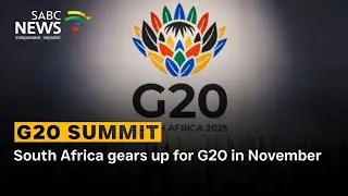 South Africa gears up for G20 in November
