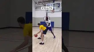6&rsquo;10 Vs 3&rsquo;6! #basketball