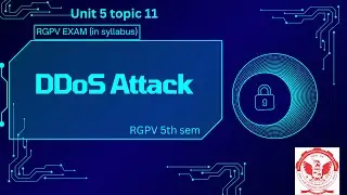 DDoS attack explained  || lecture 46 || RGPV exam || Cyber security