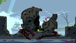 Samurai Gunn2  Sage Hayao vs Otomo and Ghost Xofcypher