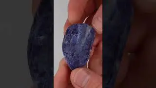Beautiful Blue Sodalite Tumble: Before and After