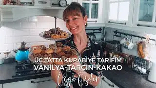 Üç Tatta Kurabiye Tarifim | Vanilya-Tarçın-Kakao