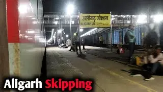 Gorakhdham Superfast Express Aligarh Junction Full Speed Skip
