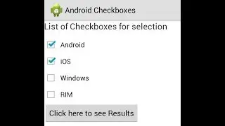 Android Tutorial for Beginners -Checkbox Basics Example with source code