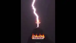 AcDc  - Thunder  / Raios atinge Cristo redentor Rio de Janeiro  - Brasil