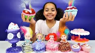 Princess Cupcake Surprise Dolls -  Party Cake & Ice Cream Set