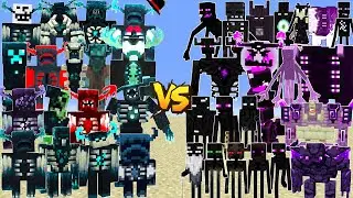 Every Warden and Enderman Tournament &ndash; Sculk Family vs Ender Bosses | Minecraft Battle