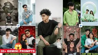 30+ GEMINI AI PROMPTS || ONE CLICK AI PHOTO EDITING || COUPLE STYLE PROMPT || BOYS NEW PROMPT 😱💥