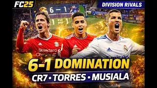 6&ndash;1 DOMINATION 💥 Ronaldo &bull; Torres &bull; Musiala | FC25 Division Rivals Ultimate Team