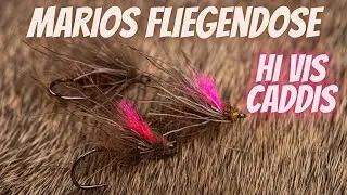 Marios Fliegendose - HiVis Caddis - Allroundfliege