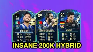 INSANE 200K HYBRID SQUAD BUILDER IN FIFA 21 FT (CORONA, OLIVEIRA & AMIRI)