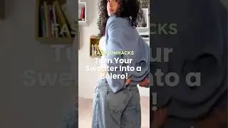 Transform Your Sweater Into a Chic Bolero With This Simple Hack! #bolero #bolerosweater #stylehacks