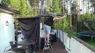 Fysisk arbeid, Montering av paviljong