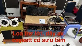 Loa trợ lời, JBL control 24c đồng trục, victor, clarion, dây av mới về vip vip, cassette Sony cổ