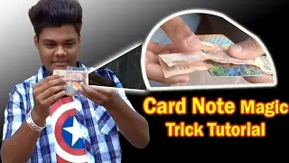 Card in Note Magic trick Revealed in hindi नोट के अंदर से तास कैसे निकाले बिना फाडे