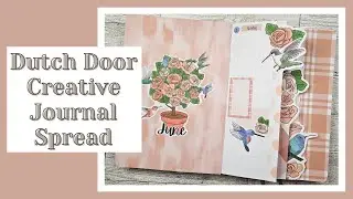 Creative Dutch Door Journal Spread | June Setup in My New Kira Silas Co Journal!