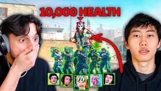 10,000 HP NOCRIES vs. 5 CS2 STREAMERS (1v5)