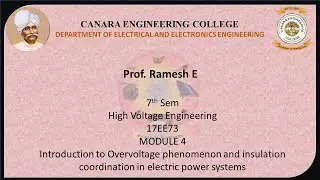 VTU HV 17EE73 M4 L1  Overvoltage phenomenon and insulation coordination in electric power systems