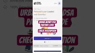 #urbanmoney urban money DSA code | Loan Business #loans #android #app #earnmoneyonline #loan_kaise