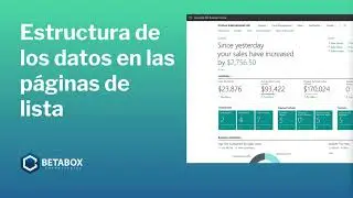 Estructura de los datos en las p&aacute;ginas de lista en Business Central