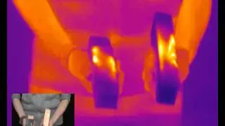 Friction generating heat - rubbing blocks