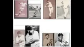 Negro League Uniform on a Regular Issue Card Jackie Robinson Luke Easter Monte Irvin Larry Doby