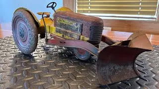 Antique tractor toy