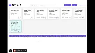 Quick Demo of Stox.io (No audio)