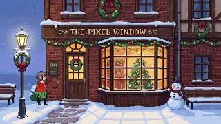Welcome to The Pixel Window ❄️ | Christmas Cafe Exterior Ambience