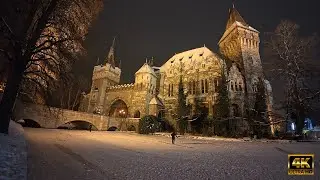 4K Winter Night Walking Tour in BUDAPEST 2026!
