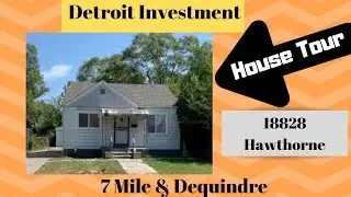 18828 Hawthorne Detroit Turnkey Investment House Tour