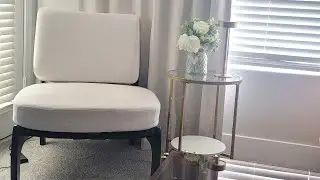 Accent Chair Review | Comfy Armless Living Room Chair Found On Amazon for Reading & Relaxing