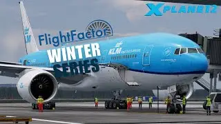 🔵 LIVE X-Plane 12.4.0-B1 | Winter Series | Amsterdam to Zurich | FlightFactor