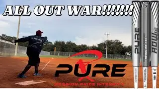 USSSA PURE AOW12 &ldquo;ALL OUT WAR&rdquo; SLOWPITCH SOFTBALL BAT