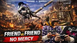 FRIEND vs FRIEND 🤯💀 Raiden vs Scorpion | NO MERCY | MK1 #monsterenergy #MK1#Raiden#Scorpion#shorts