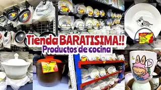 Nueva Tienda de COCINA Y BARATA en la CDMX 😱 Ofertas en $5 PESOS | Platos, Vajillas, Cazuelas..