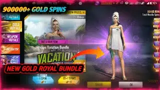 NEW GOLD ROYAL BUNDLE FREE FIRE || SPA VACATION BUNDLE || FREE BUNDLE IN FREE FIRE