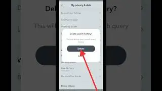 How To Delete Search History On Snapchat #shorts #youtubeshorts #mobile