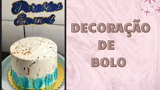 Decoração de bolo masculino.