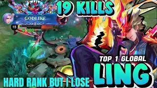 19 KILLS LING 💔 1v9 CARRY MODE BUT TEAM THROWS