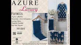 AZURE Luxury Unstitched  #R.M.#Cloth #store