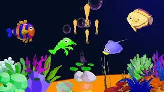 Gentle Underwater Fish🐬 Lullaby for Babies  Soft Bedtime Sleep Music🎼 with Aquarium Scenes