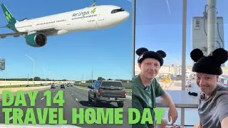 Flying Home in Aer Lingus Business Class! Orlando to Manchester + Disney Springs
